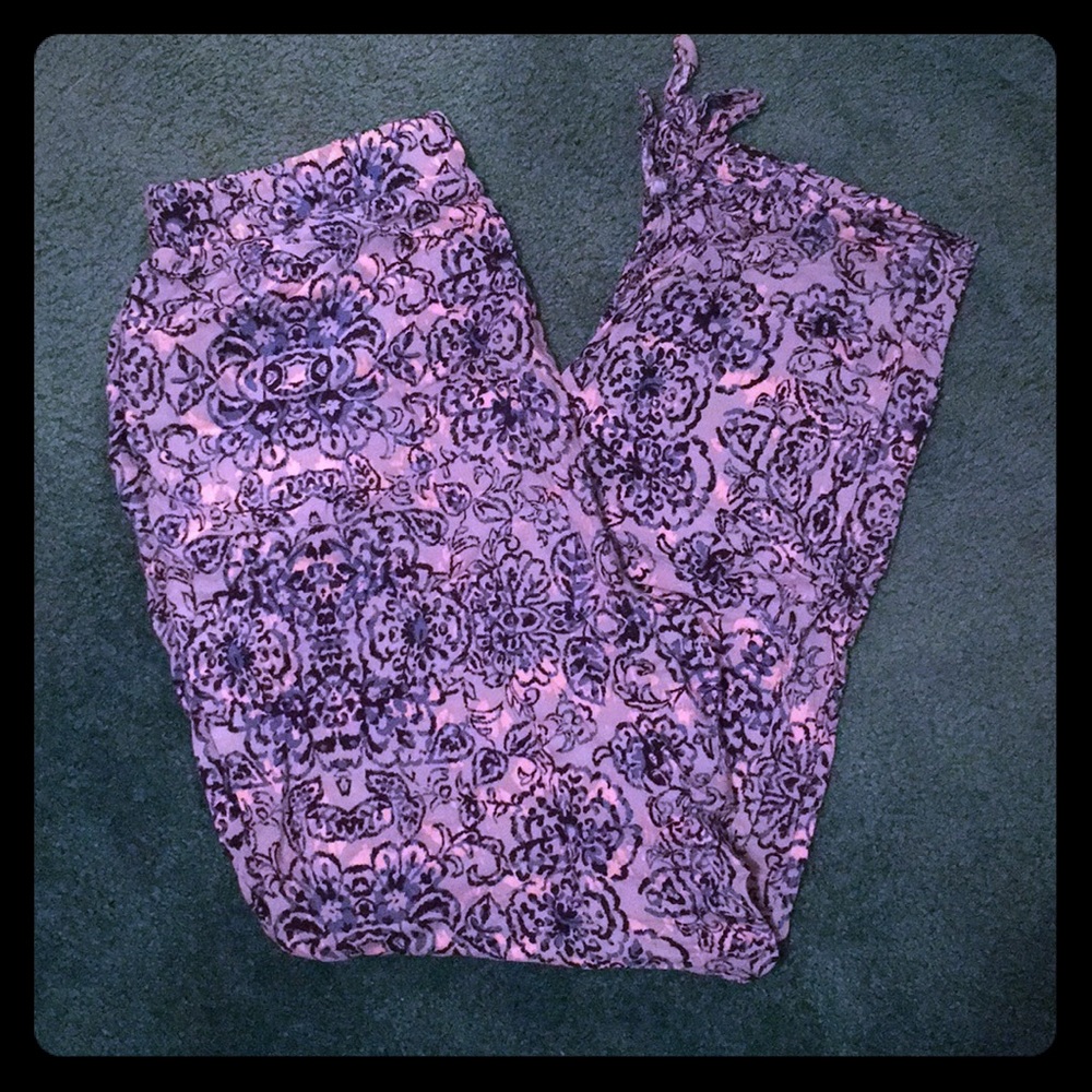 Floral Print Pants